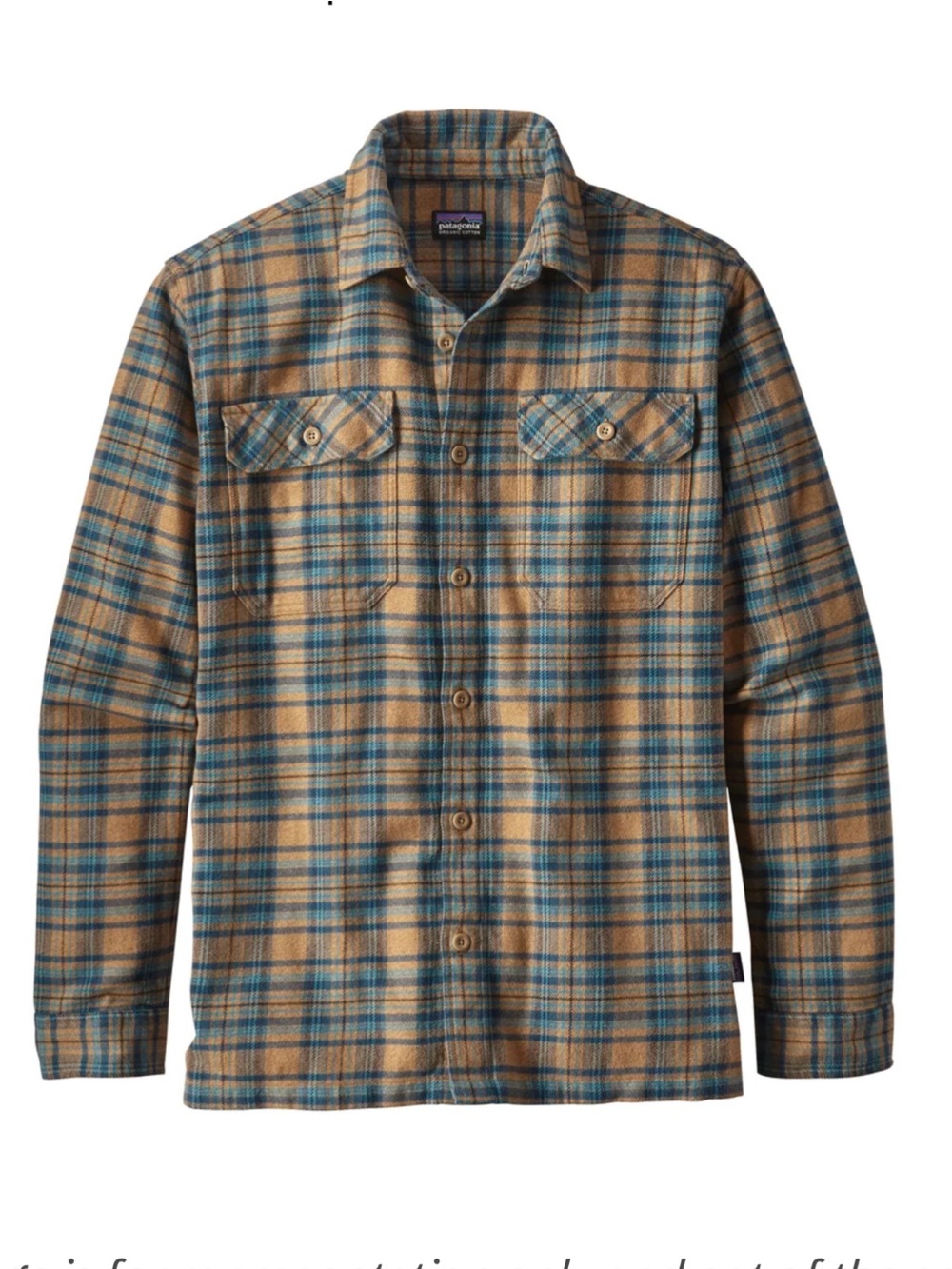 Patagonia Men’s Long-Sleeved Fjord Flannel Shirt
